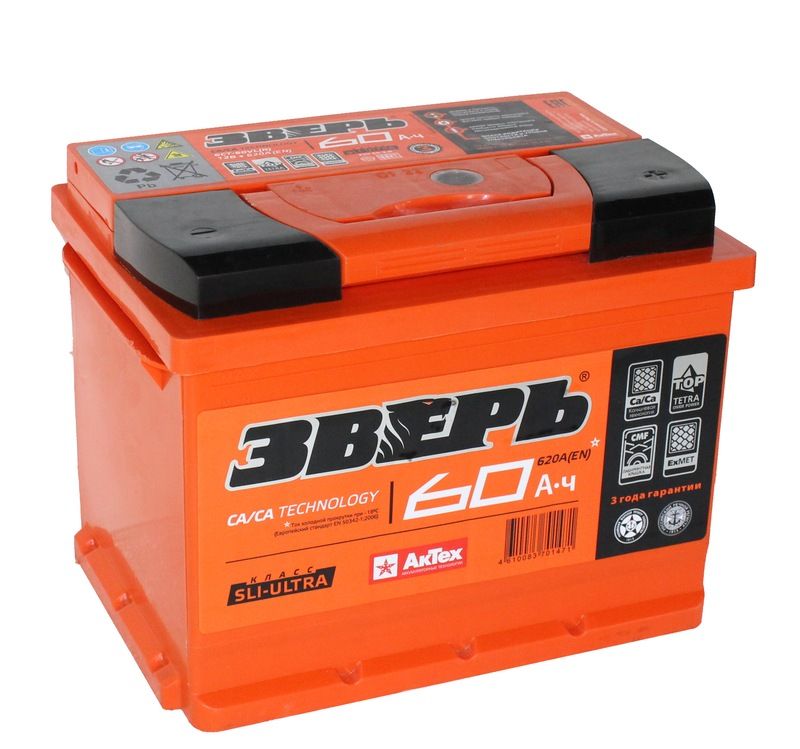 Купить Зверь 6СТ-60 Ca/Ca (О.П.) 620А